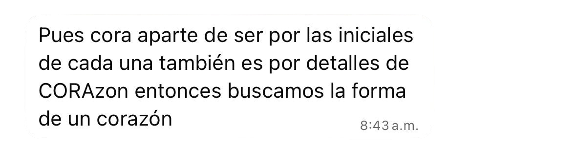 Mensaje del cliente: idea de logo tipo CORA con corazón en el nombre